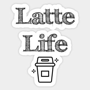 Latte Life Sticker